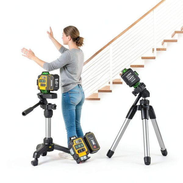 Alloyman Laser Level Yellow 16‑Line Tripod-2