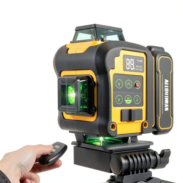 Alloyman Laser Level Yellow 16‑Line Tripod-5