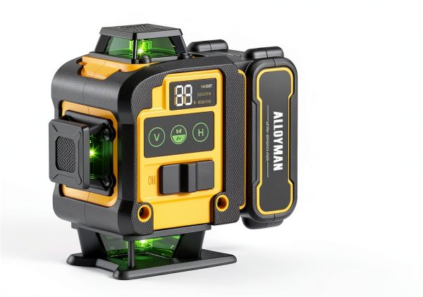 Alloyman Laser Level Yellow 16‑Line Tripod-1