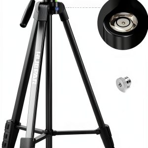Huepar Laser Level Tripod Aluminum 60in Black-0