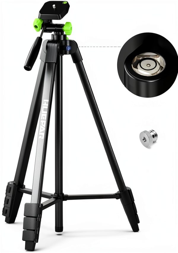 Huepar Laser Level Tripod Aluminum 60in Black-0