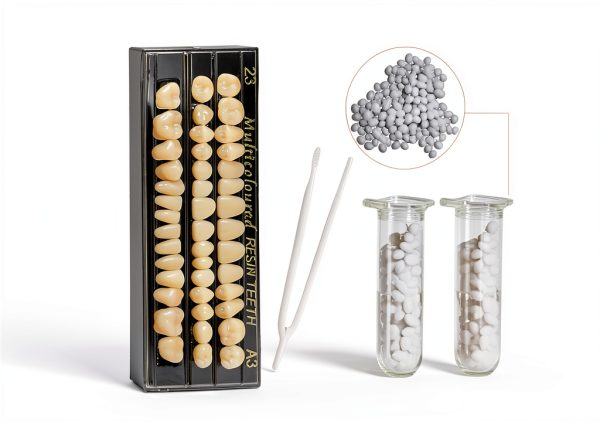 Ceonam A3 Acrylic Dental Denture Teeth Set 56pcs Resin False Teeth-1