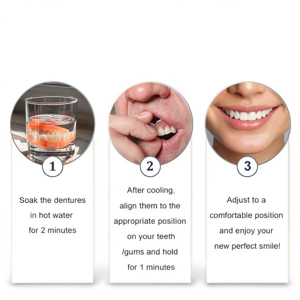 Premium Silicone Denture Reline Kit - Custom Comfort Fit, Long-Lasting-3
