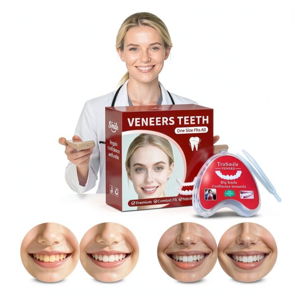 Veneers Teeth for Women and Men, Tooth Temporary Replacement Kit, Nature and Comfortable-A02-2