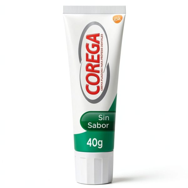 Corega Denture Fixing Cream, Strong Fixing, Unflavored, Zinc Free, 40g-1