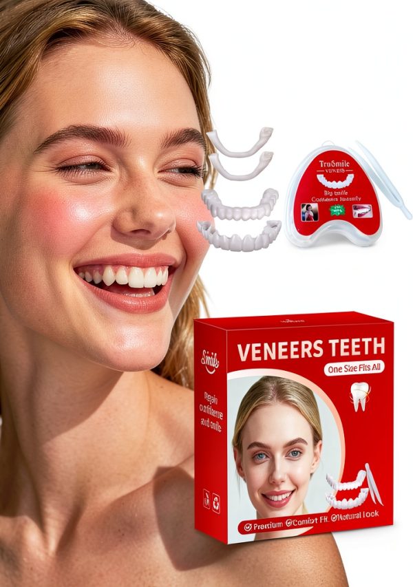 Veneers Teeth for Women and Men, Tooth Temporary Replacement Kit, Nature and Comfortable-A02-0