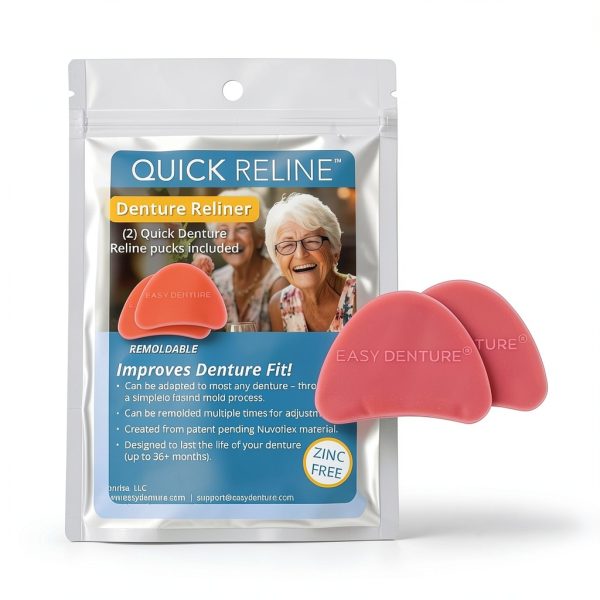 Quick Reline Denture Reliner Kit by SONRISA - BoilFit Zinc-Free 2-Puck-0