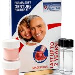 Perma Soft Denture Reliner Kit - Relines 2 Denture Plates - Semi Soft DIY Denture Liner for Upper and Lower-0
