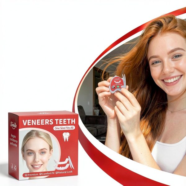 Veneers Teeth for Women and Men, Tooth Temporary Replacement Kit, Nature and Comfortable-A02-5