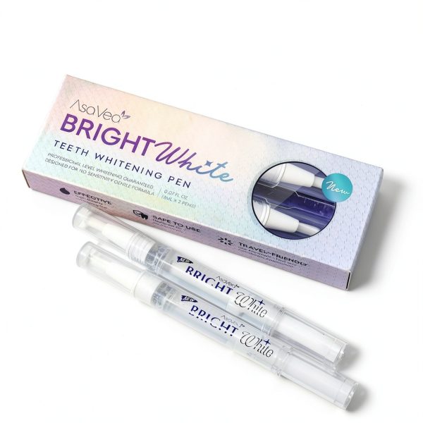 Teeth Whitening Pen AsaVea 2-Pen Kit Painless Mint, Travel Friendly-4