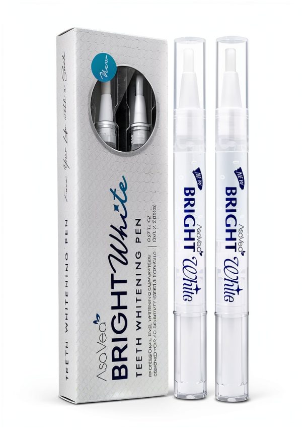 Teeth Whitening Pen AsaVea 2-Pen Kit Painless Mint, Travel Friendly-0