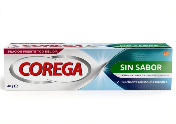 Corega Denture Fixing Cream, Strong Fixing, Unflavored, Zinc Free, 40g-0