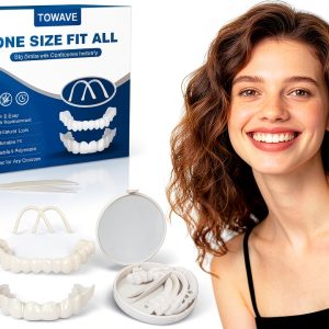 Veneers Teeth for Women and Men, Temporary Tooth Replacement Kit, Nature and Comfortable-0