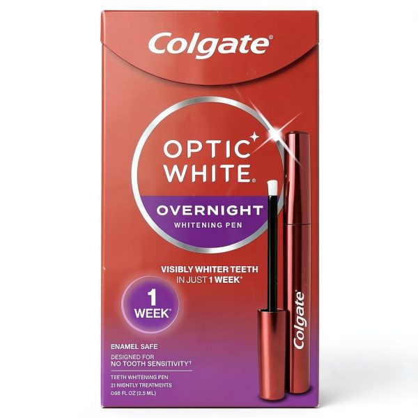 Colgate Optic White Overnight Teeth Whitening Pen 0.08 Oz Nightly-0