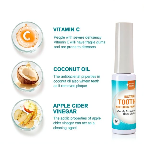 Tooth Whitening Paint - Instant White Teeth, Gentle & Safe Formula, Easy to Use & Portable, Long-Lasting Results for a Confident Smile-2