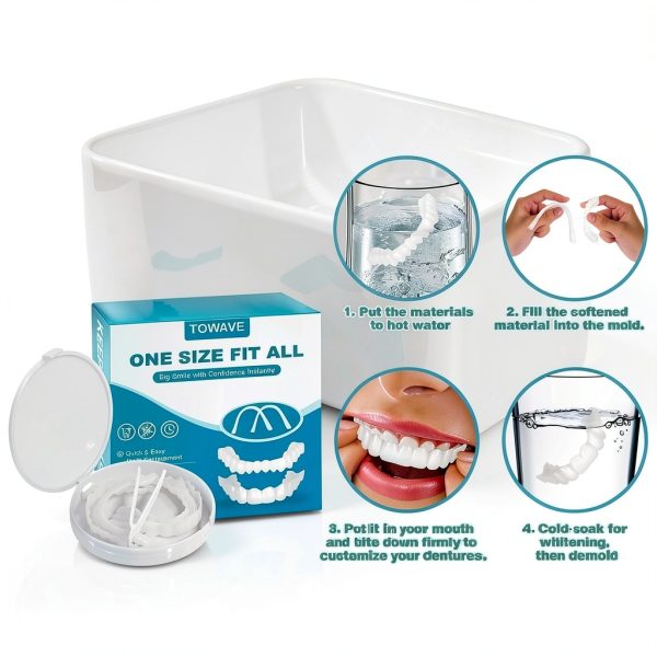 Veneers Teeth for Women and Men, Temporary Tooth Replacement Kit, Nature and Comfortable-4