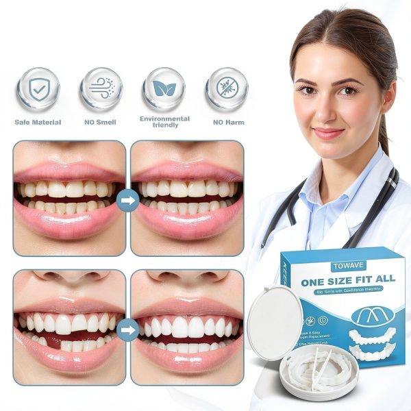 Veneers Teeth for Women and Men, Temporary Tooth Replacement Kit, Nature and Comfortable-6